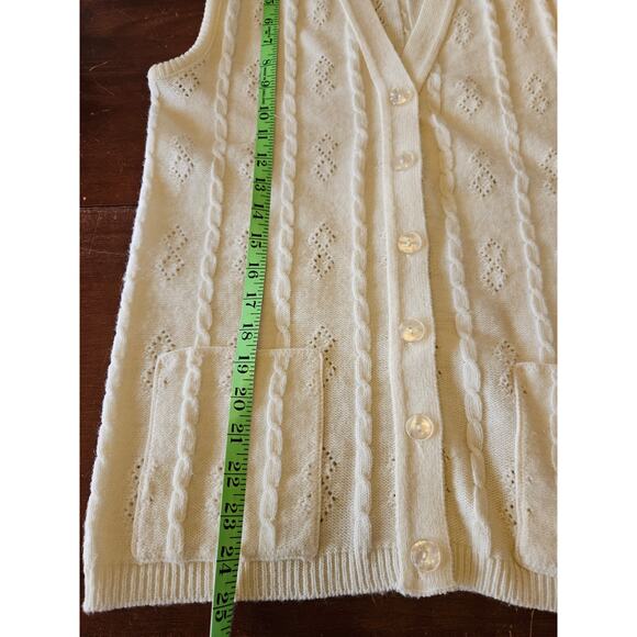Softwear Vintage Cream Knit Vest - Picture 7 of 7